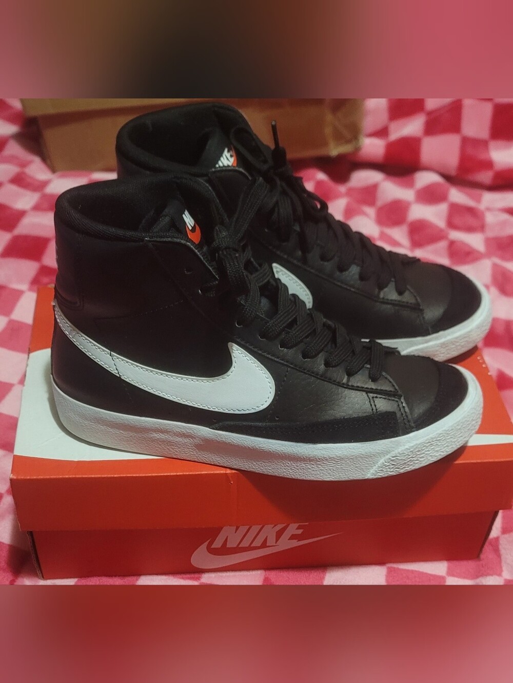 Nike Black/White High-Top Sneakers